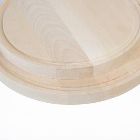 A set of cutting boards from birch on a stand, 2 pcs, 20x20 and 24x24 cm.-5