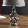 Lamp table ceramics "Vilnius" Gray with silver E14 40W 33x20x20 cm Risalux
