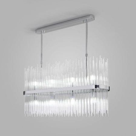 Suspended Bogate’s Allure 485/8, E14, 8x60W, 800x170 mm, chromium color-1