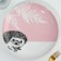 Ceramic plate "Hedgehog", 25.5 cm, white color