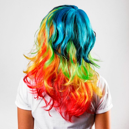 Carnival wig "Rainbow"-1