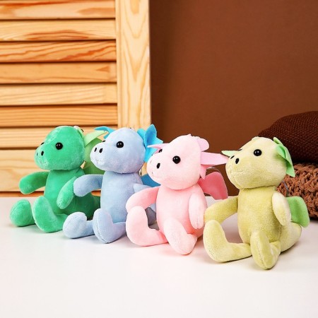 Soft toy "Dragon" on a key fob, 11 cm, color mix-2
