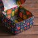 The box is folding, bilateral, "gifts", 16 x 16 x 10 cm