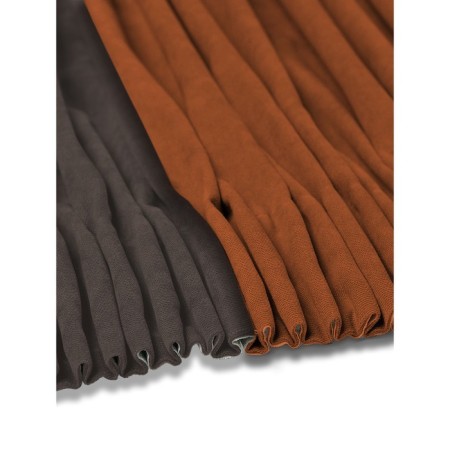 Set of curtains "Canvas", size 200x260 cm, 2 pcs, color wenge, orange-3