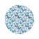 Pareo and beach rug "Blue butterflies", d = 150 cm