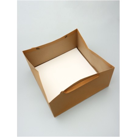 A packet for a cake, with a wide bottom of 40 x 40 x 19.5 cm, craft-3