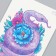 Tattoo on the body color "python with flowers. Watercolor" 10.5x6 cm