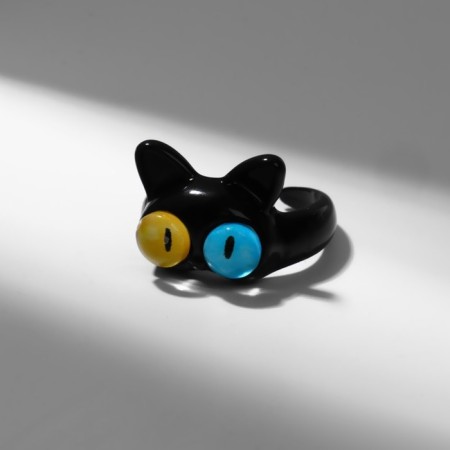 Ring "Montstrik" cat, color black, dimensionless