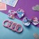 Hair set "Karapunka" (4 elastic bands, 2 clamps) cloud, 2 cm