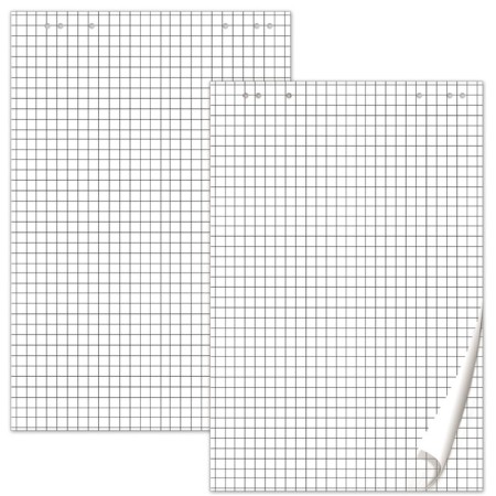 Set of notebooks 5 pieces for flipchart, 67.5 x 98 cm, 20 sheets in a cage, 92%, 80 g/m2, calligrata-2
