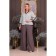 Female trousers, size 52, gray color