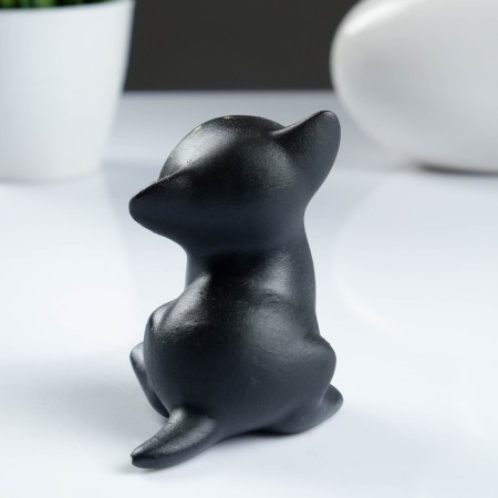 Figure "Cat Murzik" black, 6x9x6cm-2