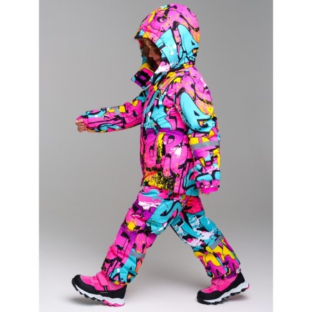 Winter set for the girl PlayTode: jacket and semi -combineson, height 122 cm-2