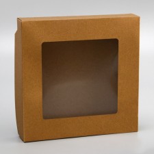 Container for removal, with a window, craft, 20 x 20 x 4 cm