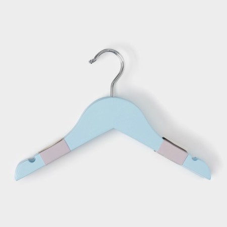 Shoulders - Ladoom hangers, 3 pcs, children, 27 × 18 cm, blue color-4