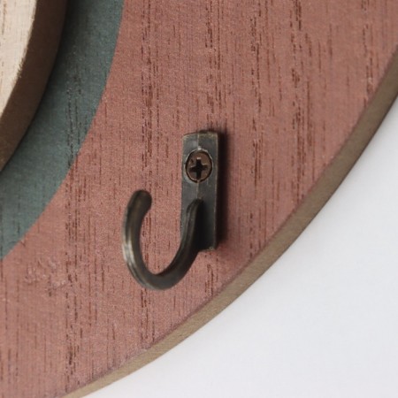 Hooks decorative wood "Abstraction. Half of the circle and circle" 1.5x19x23.5 cm-2