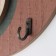 Hooks decorative wood "Abstraction. Half of the circle and circle" 1.5x19x23.5 cm