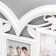 Photo frame plastic in 6 photos 10x15 cm "Openland heart" white 56x51 cm