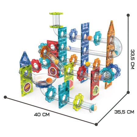 Magnetic designer "Marbble", 113 parts-1