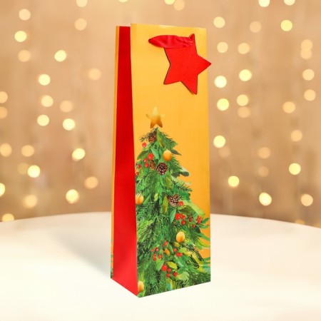 Package for the bottle "Wild Christmas tree", 12 x 36 x 8.5 cm