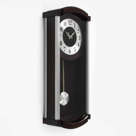 Wall clock, series: pendulum, discrete move, 2AA, D-16.5 cm, 22.5 x 56 cm-1