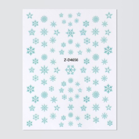 Nail stickers 10.2*8cm Snowflakes Z-D4656 POLYUB SAME QF-1