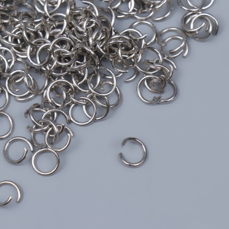 The basis for creativity Metal "Practical ring" set 200 pcs d = 0.5 cm 0.8x0.8 cm