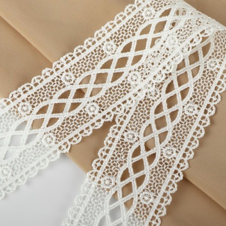 Lace Hipure, 40 mm × 11 ± 1 m, ivory color-1