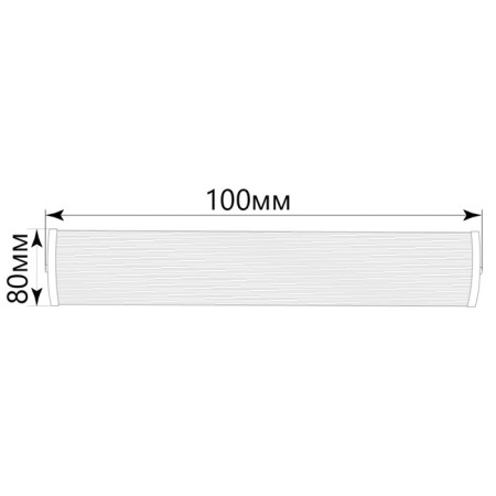Line LED LED Feron, IP40, 2x18W W, 1240x118x40 mm, white color-3