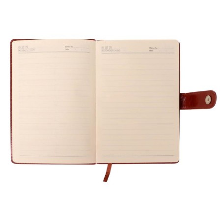 Organizer A5, 100 sheets in a ruler, PVC cover with a knife, brown-3