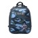 School backpack 38 x 30 x 16 cm, ergonomic back, Stavia "Militari", multicolor/gray