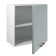 Hinged cabinet 600 Simple, 600x300x600, dusty green/white