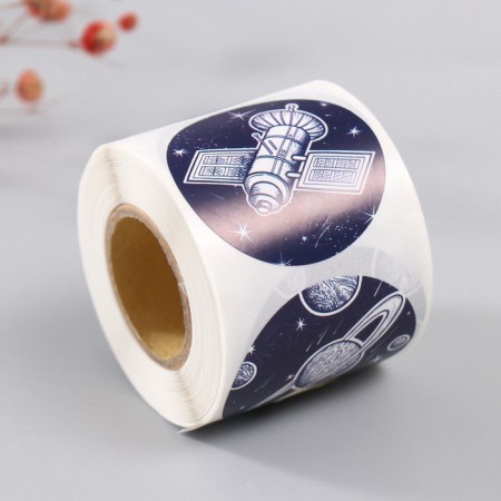 Stick Paper "Traveling into space" d = 3.8 cm 252 pcs in roll-5