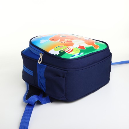 Children's backpack on a zipper, "chosen", blue color-3