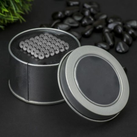 Antistress Magnet "Neokub" 216 balls d = 0.5 cm (blue silver)-2