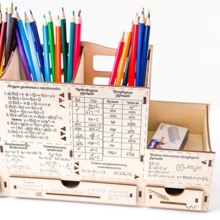 Stand for pencils and pens Robokub "Mathematics: Formulas"-5