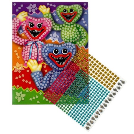 Crystal mosaic "Toothy monsters", 17 × 23 cm-1