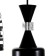 Bayerlux lamp "Kovalce" 3he27 40W black 33x33x35-120cm