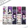 A set of cardboard bookmarks with hints, 5 pcs "Gothic"