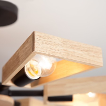 Ceiling chandelier Loft Klaark, 40W, E27, 61x61x26 cm-4
