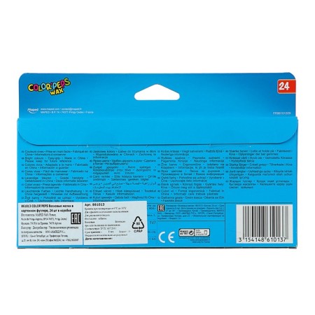 Мелки восковые 24 цвета, Maped Color Peps Wax-1