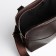 Male bag, textura over the shoulder, genuine leather, dark brown color