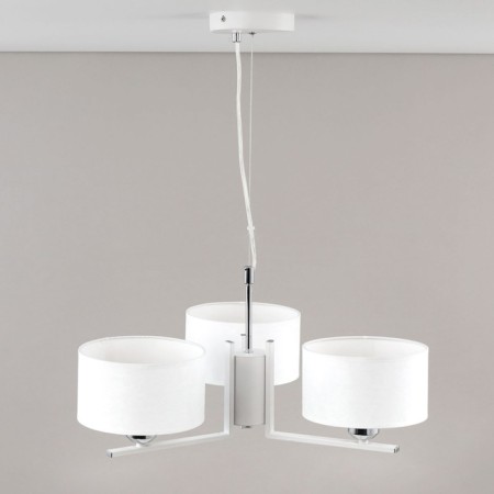 Suspended chandelier Citilux "Tilda" CL469130, 55x55x30 cm, 3x75W, E27, white color-7