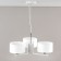 Suspended chandelier Citilux "Tilda" CL469130, 55x55x30 cm, 3x75W, E27, white color