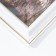 Photo frame A4 21x30 cm 281g white with gold (plastic screen)