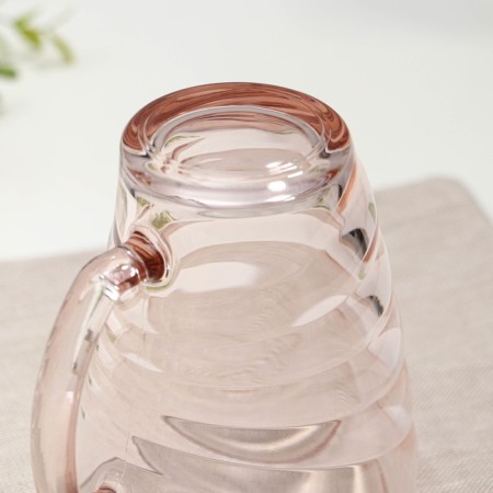Glass Glass "Shaype Abondans", 320 ml, pink color-2