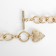 Pendant "Chain" heart with a pattern, color gold, 45 cm
