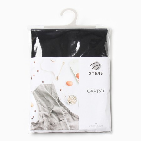 Apron Ethel "Kitchen" ts. Chernoye, 60x70cm, sarzha, 100% x/l-6