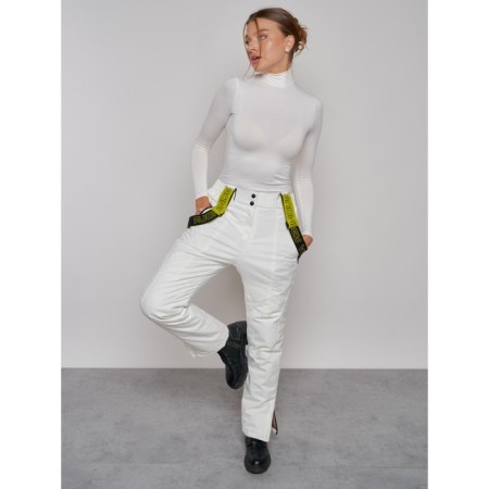 Semi -combinezone ski insulated female winter, size 50, white color-12