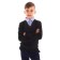 School jumper-unit for boys, black color, height 128-134cm